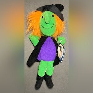 1997 Halloween Trick Or Treat Lucretia Beanie Boppers 10” Witch Plush Stuffed